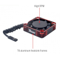 Rocket 40mm Aluminum Cooling Fan BLACK/RED
