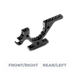 XRAY X4 ALU LOWER BULKHEAD - FRONT R / REAR L - HD
