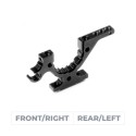 XRAY X4 ALU LOWER BULKHEAD - FRONT R / REAR L - HD