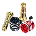1up Racing Heatsink Bullet Plugs 4,0/5,0mm Stepped