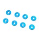ALUMINUM WHEEL SPACER 0.5 1.0 SET 8PCS BLUE