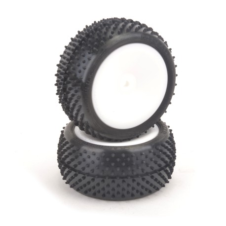Schumacher Pre-Glued Mezzo 1/10 - Rear Tyres - Yel