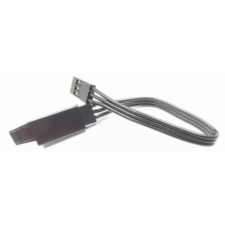 MR33 EXTENSION BLACK 125 mm RX WITH JR PLUG