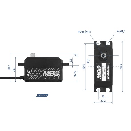 MIBO 1/10 Onroad Low Profile (0.074s/14kg/8.4V) Co