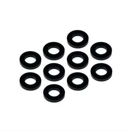 MR33 Aluminum Shim 3,0 x 6,0 x 1,0mm - Black (10