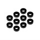 MR33 Aluminum Shim 3,0 x 6,0 x 2,0mm - Black (10