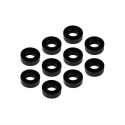 MR33 Aluminum Shim 3,0 x 6,0 x 2,0mm - Black (10