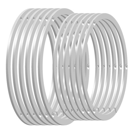 1:5 BIKE  WMS  RINGS SET  Stainless Steel  Fro