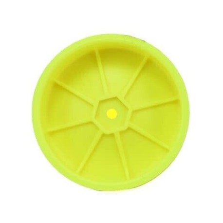 Schumacher 1:10 2WD Front Wheel Slim 12mm - Yellow