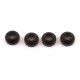 Aluminum Servo Washer M3 Thread 4pcs Black