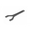 XRAY X4F Graphite Upper Deck Split Front 2,0mm