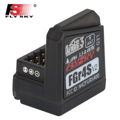 eceptor Flysky FGR4S V2 AFHDS, antena única, bidir