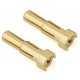 Ruddog 4/5mm Dual Bullet Gold Plug Male (2pcs)