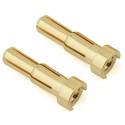 Ruddog 4/5mm Dual Bullet Gold Plug Male (2pcs)