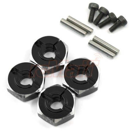 ALUMINUM HEX ADAPTOR SET 12X8MM FOR 1/10 RC TOURIN