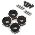 ALUMINUM HEX ADAPTOR SET 12X8MM FOR 1/10 RC TOURIN