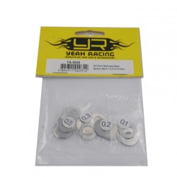 8x14mm Stainless Steel Spacer Set 0.1 0.2 0.3 0.5m