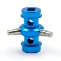 TAMIYA Aluminum Solid Axle Blue For Tamiya M05 M06