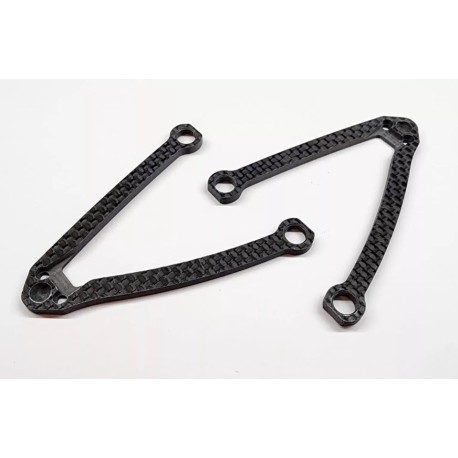 MR33 Carbon Lower Arm Set -1mm for Awesomatix A800