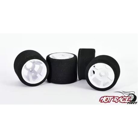 Hot Race 1:12 Foam Tire Rear Hagberg Edition - Red