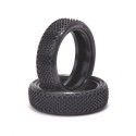 Schumacher Splinter 2WD Front Tires Medium - Yello