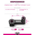 ALU CLAMP STEERING SERVO HORN - EXTENDED 8mm