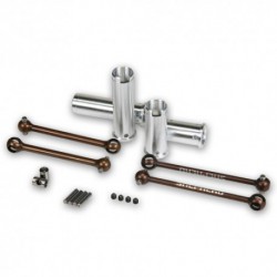 Aluminium wheel axles with CVDs (front + rear)