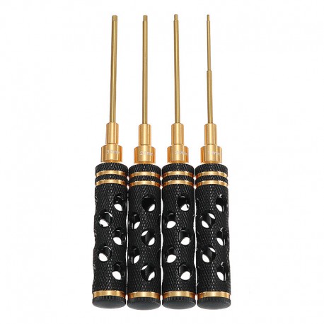 4PCS HSS Titanium Black Hex Screw Driver Screwdriv