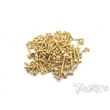 T-Work´s Awesomatix A800X Gold Plated Steel Screw 