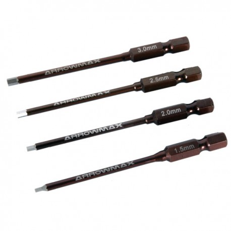 POWER TOOL TIP SET 4 PIECES (1.5, 2, 2.5, 3) PLAST