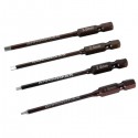 PUNTAS ALLEN PARA ATORNILLADOR POWER TOOL TIP SET 4 PIECES (1.5, 2, 2.5, 3) PLAST
