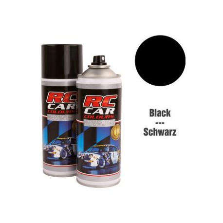 RC Car Colours Lexan Spray 150ml - Pure Black
