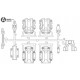 502X Transmission Case set TRF502X (42183)
