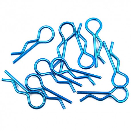 RC Body Clip For 1/8 1/10 1/12 10pcs Laser Blue