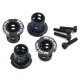 7075 Aluminum Adjustable Body Mounts 4pcs Black