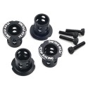 7075 Aluminum Adjustable Body Mounts 4pcs Black