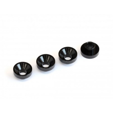 MR33 Aluminum Servo Washer 3,0 x 7,5mm - Black (4)