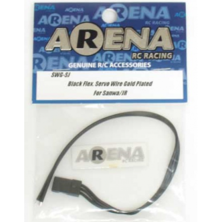ARENA SWG-SJ Black Flex. Servo Wire Gold Plated Fo