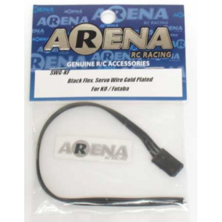 ARENA SWG-KF Black Flex. Servo Wire Gold Plated Fo