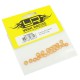 Aluminum M3 Flat Washer2mm 20pcs Orange