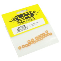 Aluminum M3 Flat Washer2mm 20pcs Orange