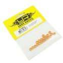 Aluminum M3 Flat Washer2.5mm 20pcs Orange