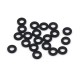 Aluminum M3 Flat Washer0.25mm 20pcs Black