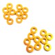 Aluminum M3 Flat Washer1.5mm 20pcs Orange