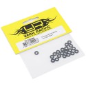 Aluminum M3 Flat Washer1mm 20pcs Black