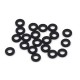 Aluminum M3 Flat Washer1mm 20pcs Black