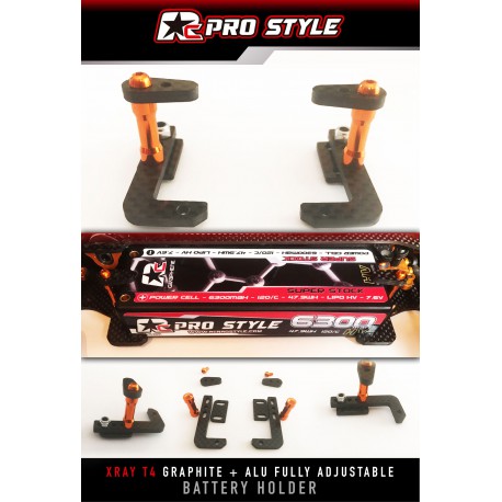 SOPORTE CARBONO BATERIAS RC PROSTYLE PARA XRAY T4