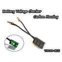 Vigor Carbon Housing Battery Checker (Green)