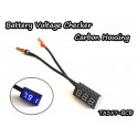 Vigor Carbon Housing Battery Checker (Blue)