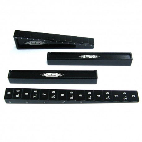 Yeah Racing YT-0025BK - Alu Droop and Height Gauge